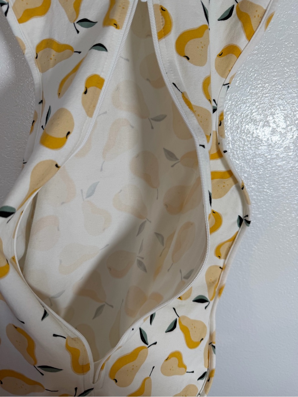 Love to Dream Baby Swaddle Up in Yellow Pear Print - Picture 4 of 5